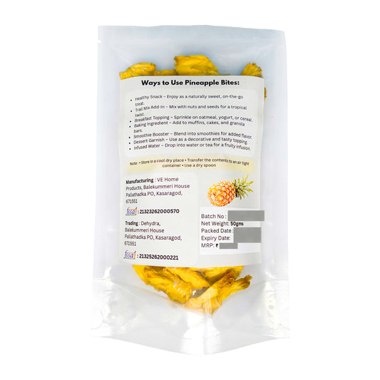 Dehydra Dried Pineapple Bites