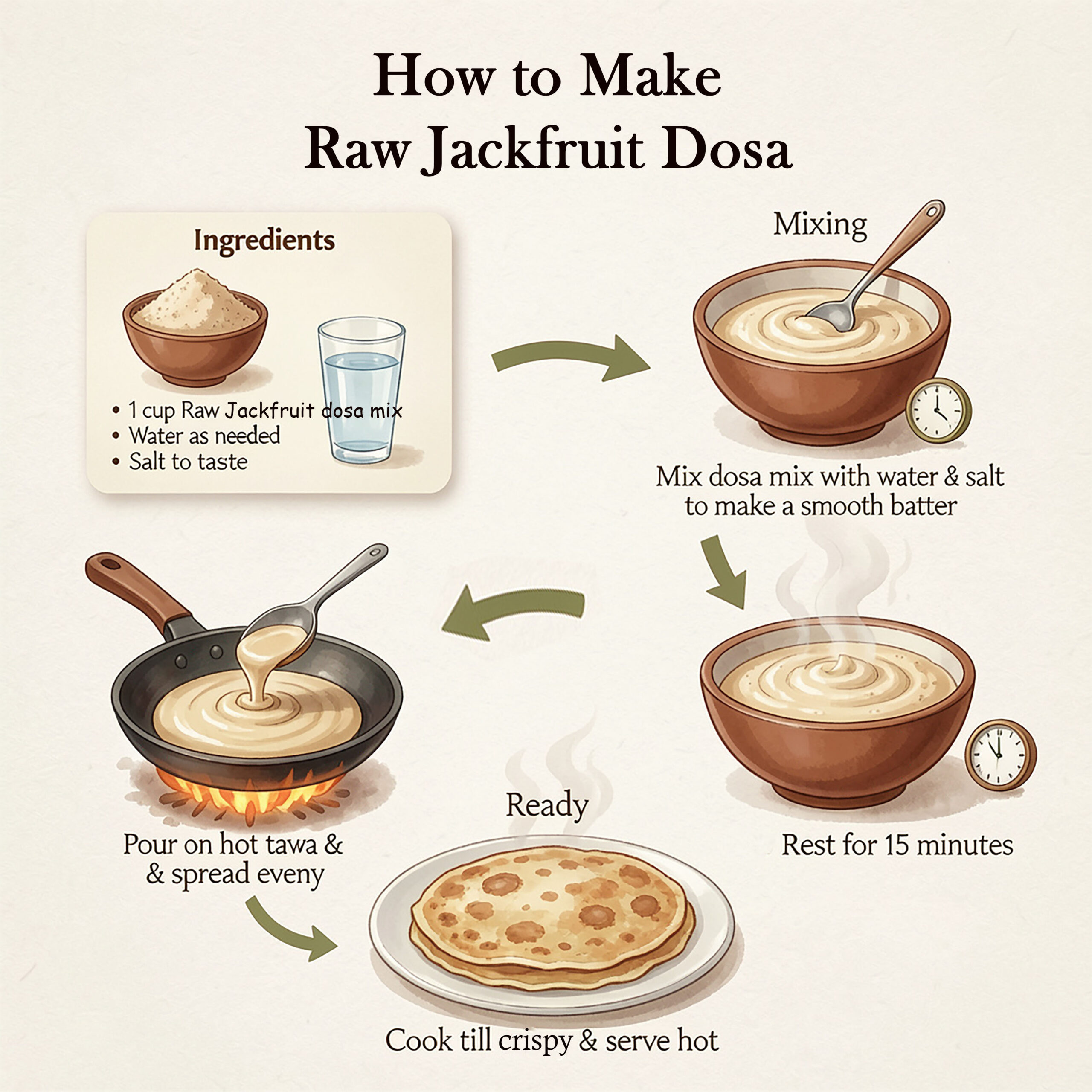 Dehydra | Jackfruit Seed Dosa Mix 250g