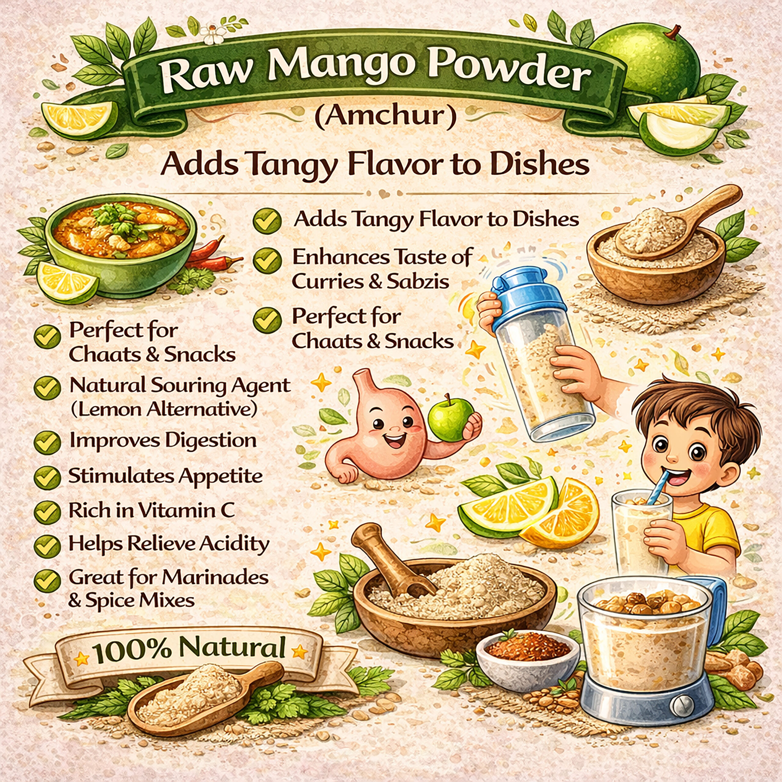 Dehydra | Raw Mango/Amchur Powder 100g
